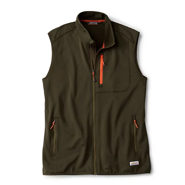 orvis Horseshoe Hills Fleece Vest IVY/POPPY