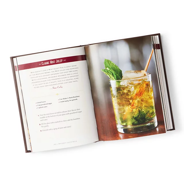 Orvis Leather-Bound Whiskey Cocktails Book