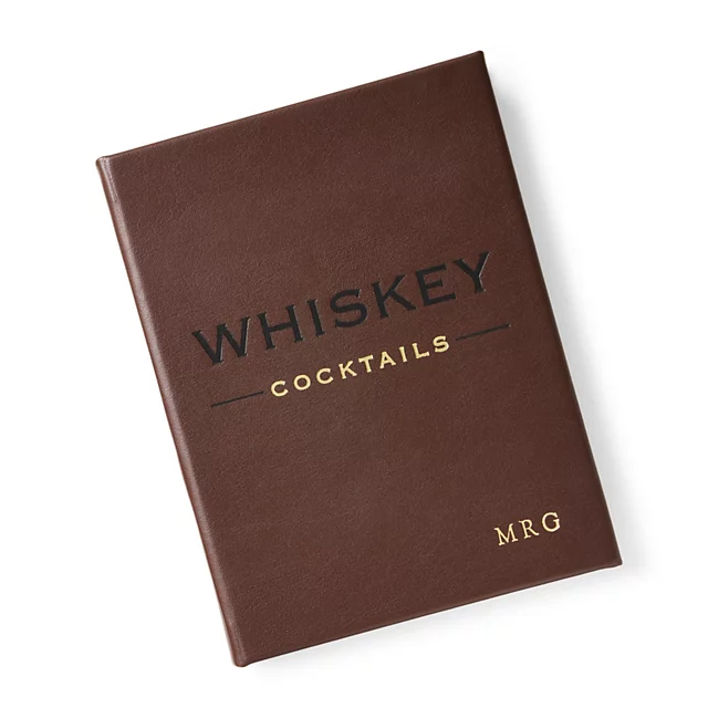 orvis Leather-Bound Whiskey Cocktails Book