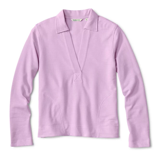orvis Lightweight Polo Sweatshirt SPRING LILAC