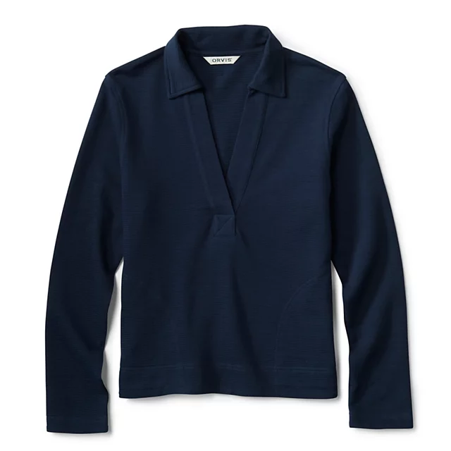 orvis Lightweight Polo Sweatshirt TRUE NAVY