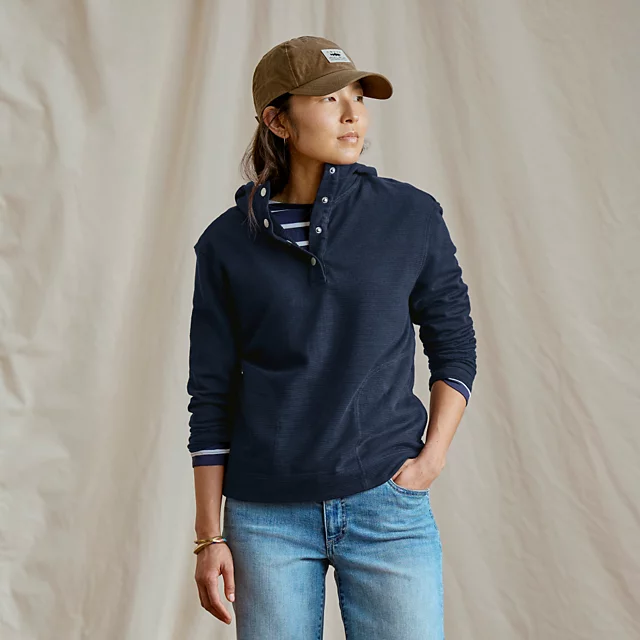 orvis Lightweight Pullover Hoodie TRUE NAVY
