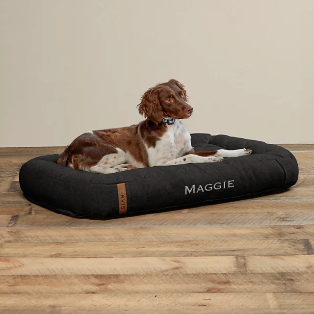 Orvis Memory Foam Lounger Dog Bed CHARCOAL