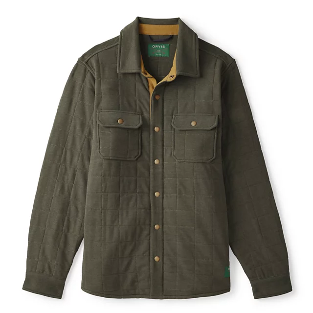 orvis Men’s Battenkill Quilted Shirt Jacket IVY