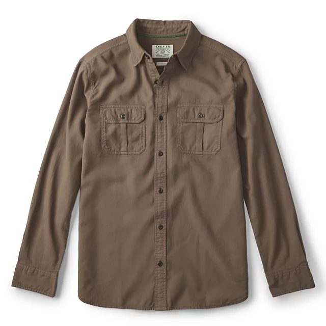 orvis Men’s Campfire Long-Sleeve Shirt MUSHROOM