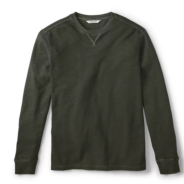 orvis Men’s Campsite Long-Sleeve Crew IVY