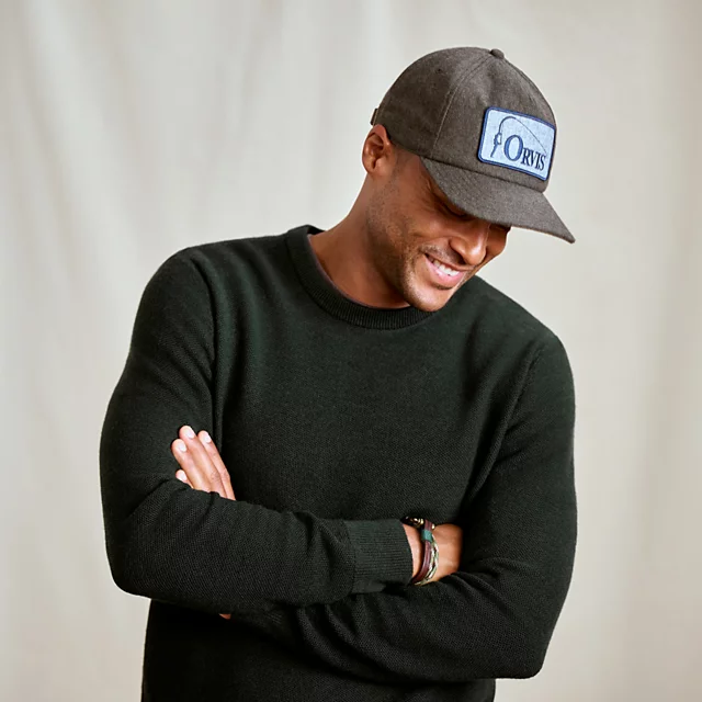 Orvis Merino Piqué Crewneck Sweater IVY