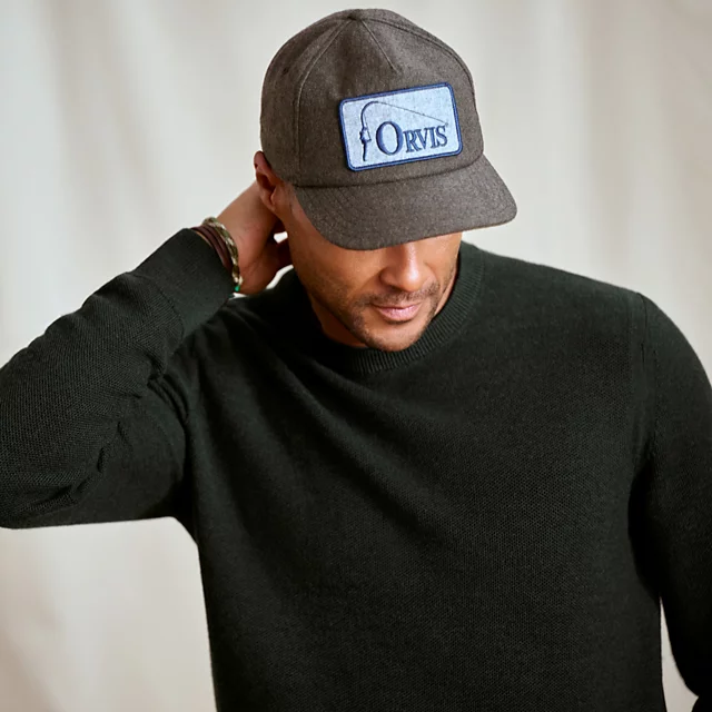 Orvis Merino Piqué Crewneck Sweater IVY