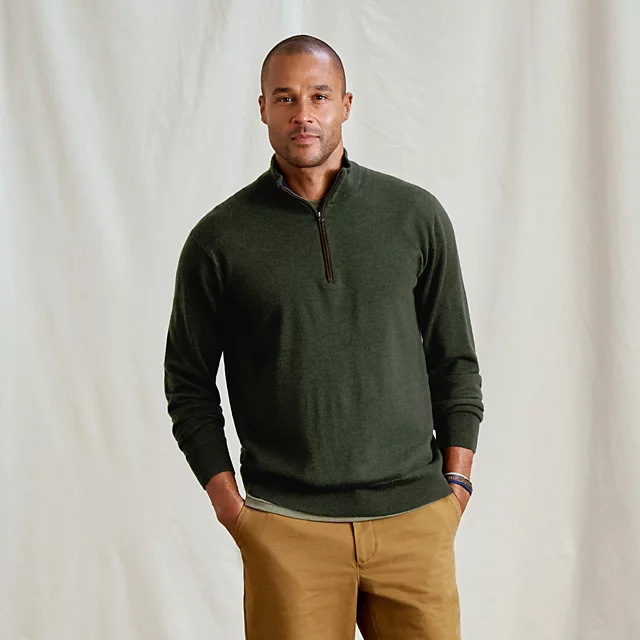 Orvis Merino Wool 1/4-Zip Sweater 2.0 IVY
