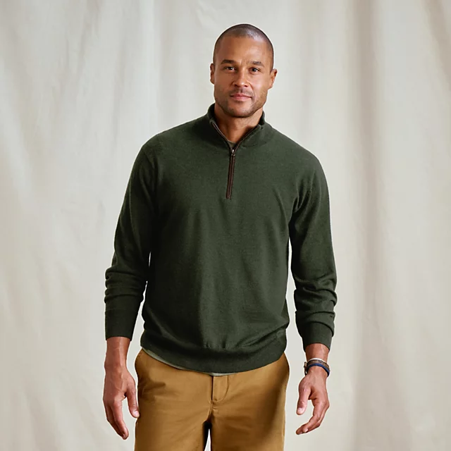 orvis Merino Wool 1/4-Zip Sweater 2.0 IVY