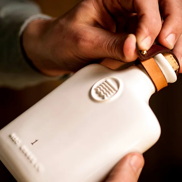 Orvis Misc. Goods Co. Ceramic Flask WHITE