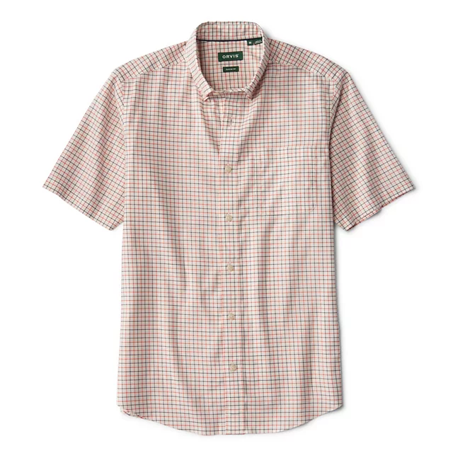 Orvis No-Work Short-Sleeve Shirt SNOW/POPPY