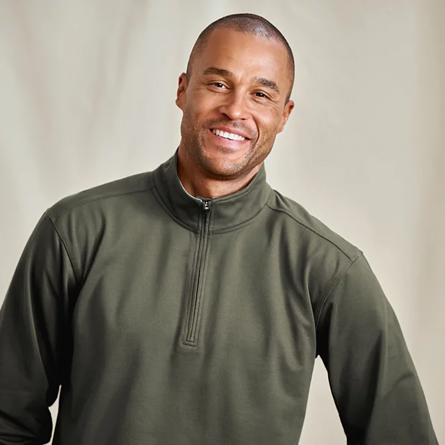 Orvis On The Move 1/4-Zip Sweatshirt IVY