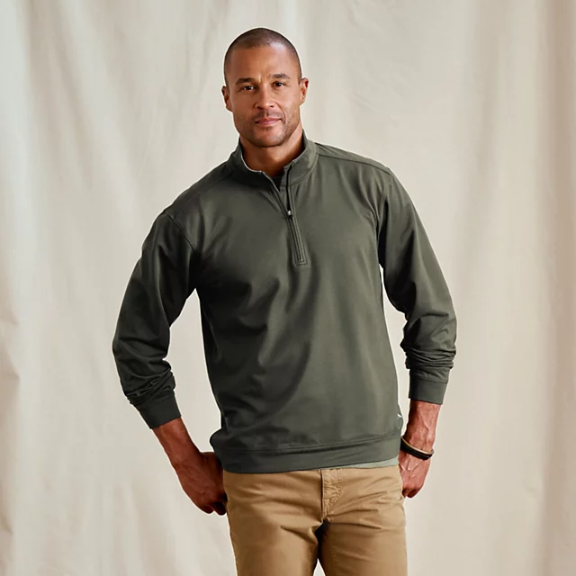orvis On The Move 1/4-Zip Sweatshirt IVY