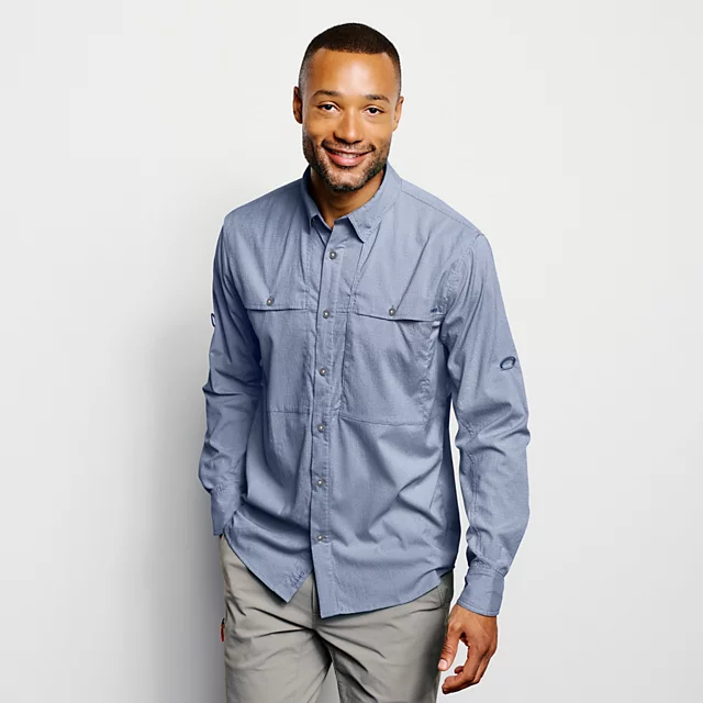 Orvis Open Air Caster Long-Sleeve Shirt TRUE BLUE