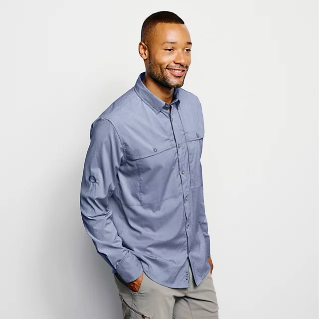 Orvis Open Air Caster Long-Sleeve Shirt TRUE BLUE