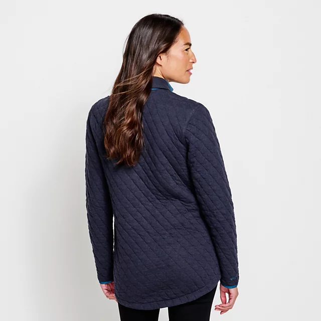 Orvis Outdoor Quilted Shirt Jacket TRUE NAVY