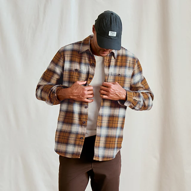 Orvis Perfect Flannel Shirt SNOW/HAZELNUT