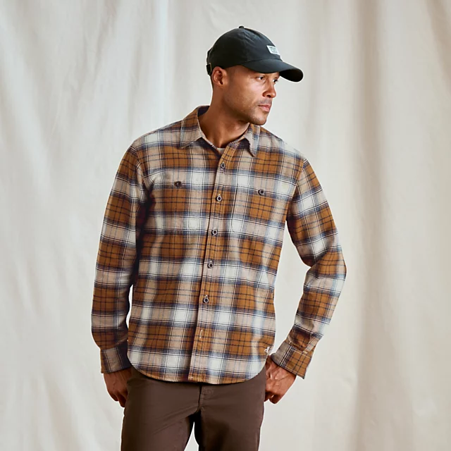 orvis Perfect Flannel Shirt SNOW/HAZELNUT
