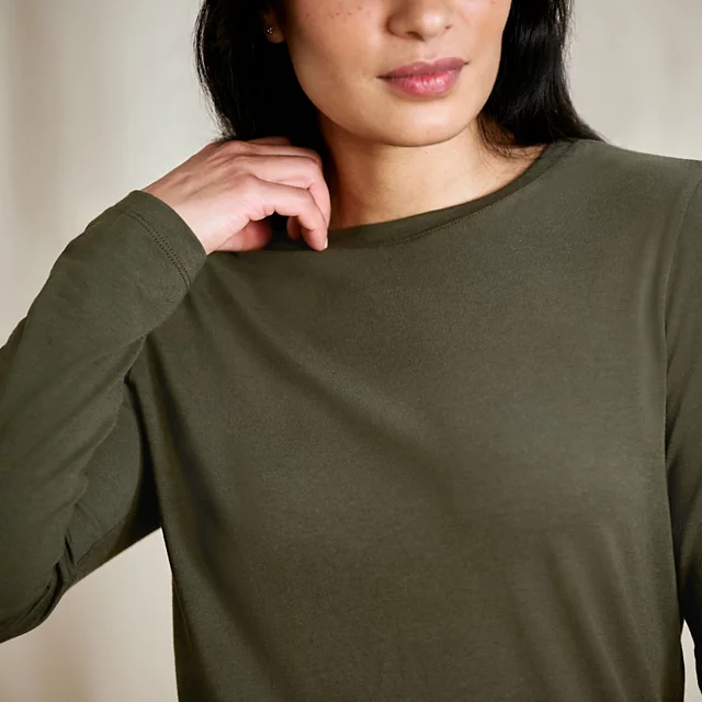 Orvis Perfect Long-Sleeve Crew IVY