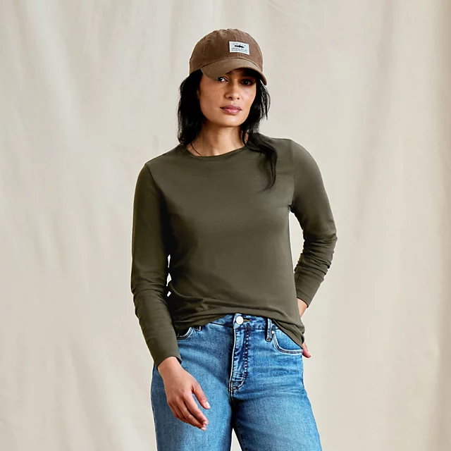 Orvis Perfect Long-Sleeve Crew IVY