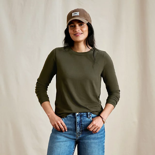 orvis Perfect Long-Sleeve Crew IVY