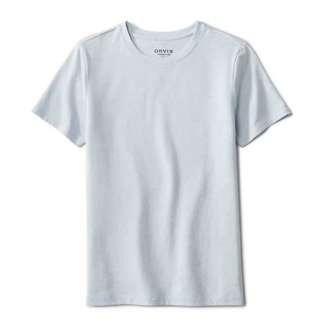 orvis Perfect Short-Sleeve Crew BLUE MIST HEATHER