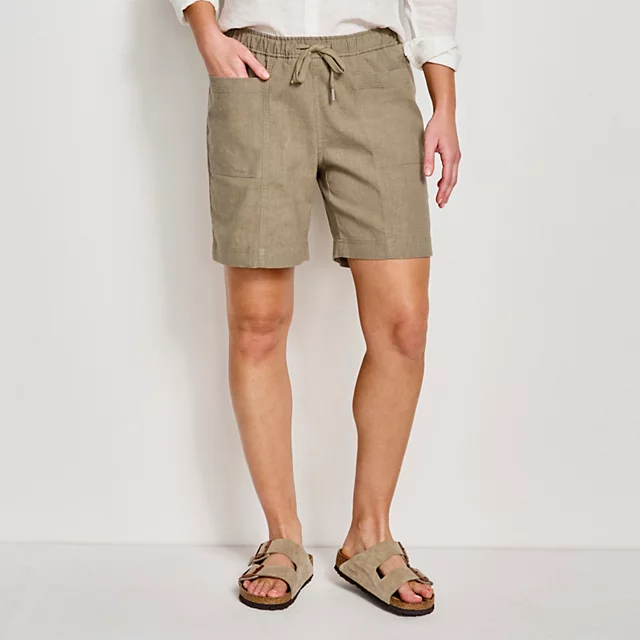 Orvis Performance Linen 6" Shorts DUSTY BLUE