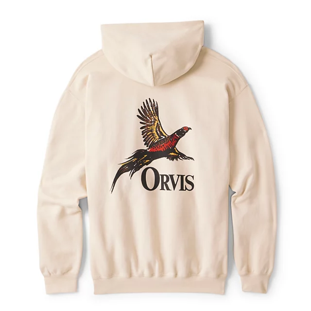 orvis Pheasant Graphic Hoodie PALE STONE