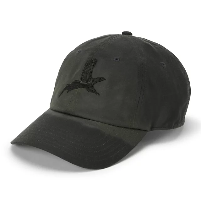 orvis Pheasant Waxed Cotton Ball Cap TARRAGON