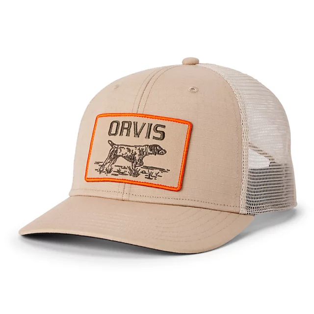 orvis Pointer Trucker Hat KHAKI
