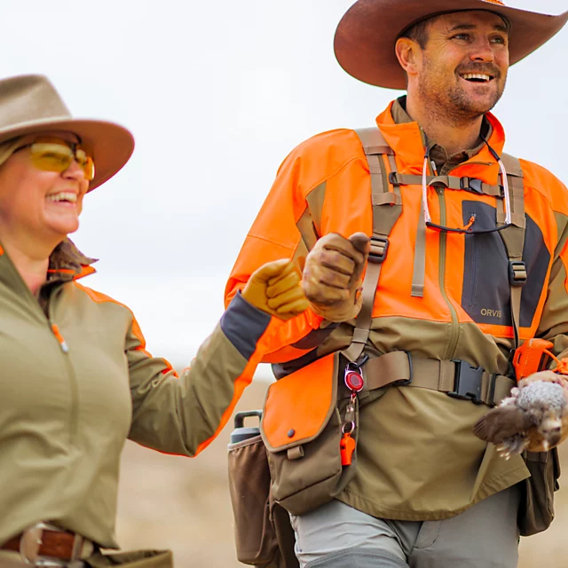 Orvis PRO LT Softshell Pullover TAN/BLAZE