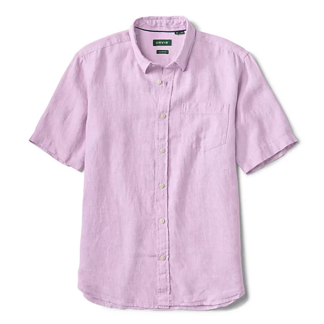orvis Pure Linen Short-Sleeve Shirt SPRING LILAC