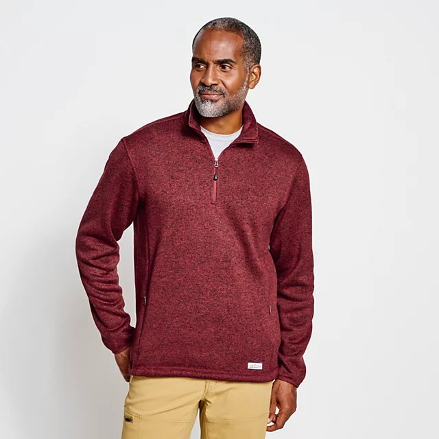 Orvis R65™ Sweater Fleece 1/4-Zip HEATHER GREY