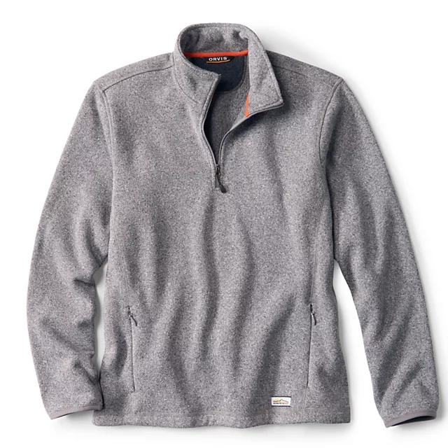 orvis R65™ Sweater Fleece 1/4-Zip HEATHER GREY