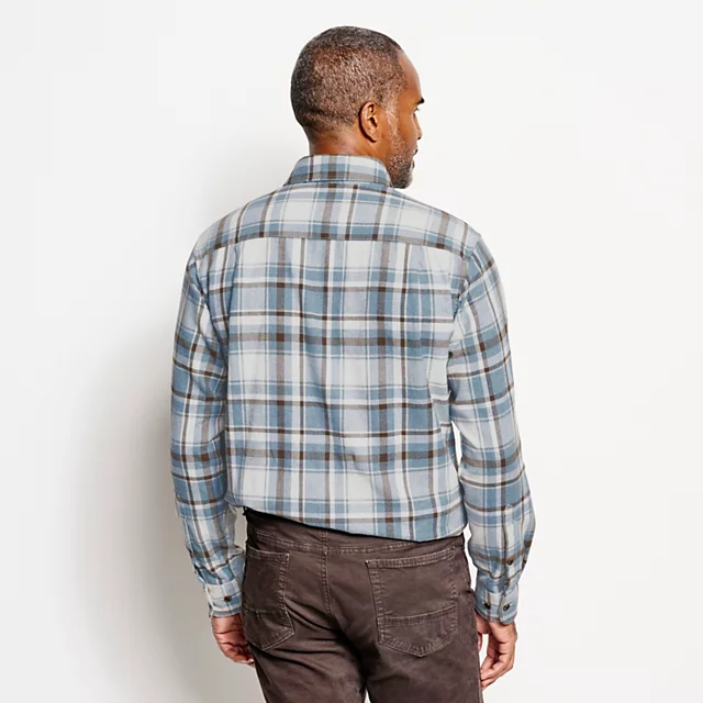 Orvis Regent Long-Sleeve Flannel Shirt BLUE FOG