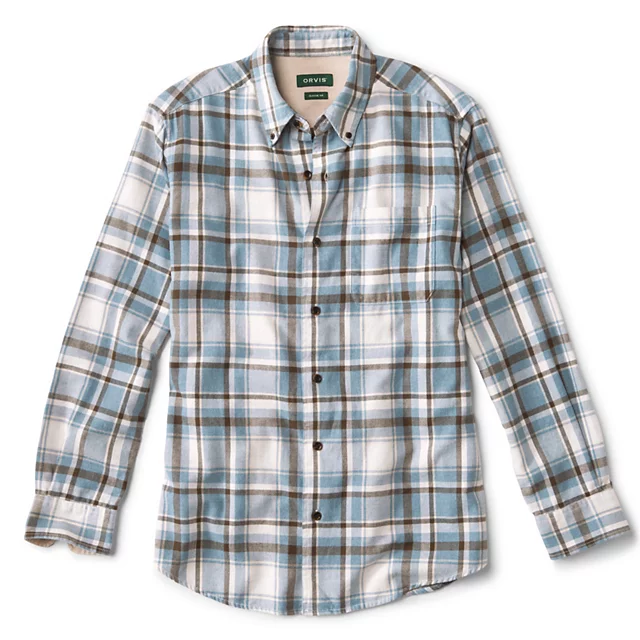 orvis Regent Long-Sleeve Flannel Shirt BLUE FOG