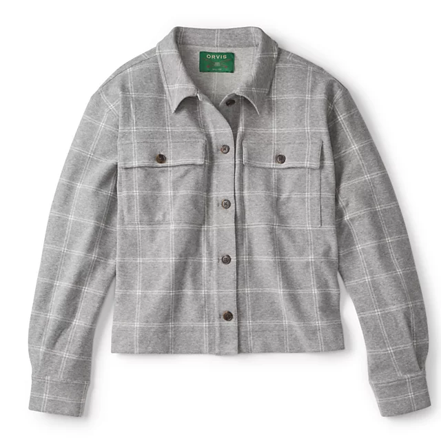 orvis Snowy River Shirt Jacket GRAY WINDOWPANE