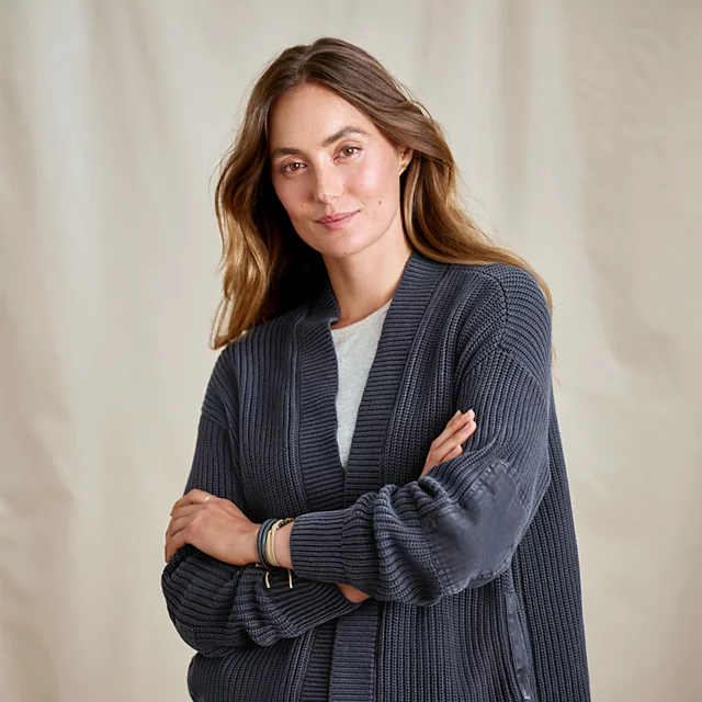 Orvis Sun-Faded Cardigan TRUE NAVY