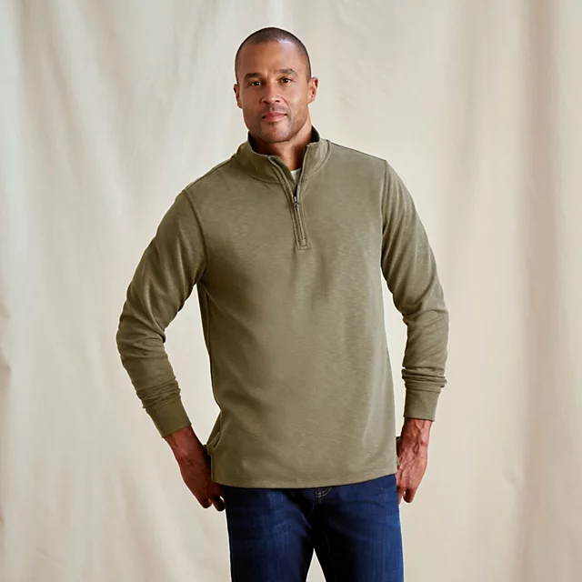 orvis Three Forks 1/4-Zip Sweatshirt TARRAGON