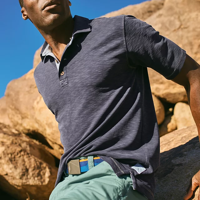Orvis Three Forks Polo NAVY