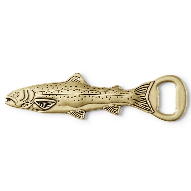 orvis Trout Bottle Opener ANTIQUE BRASS