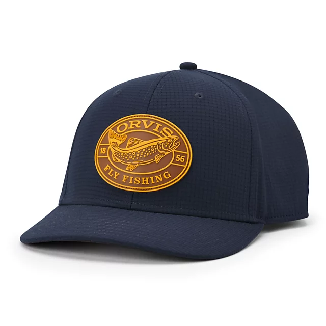 orvis Trout Stream Patch Mesh Cap TRUE NAVY