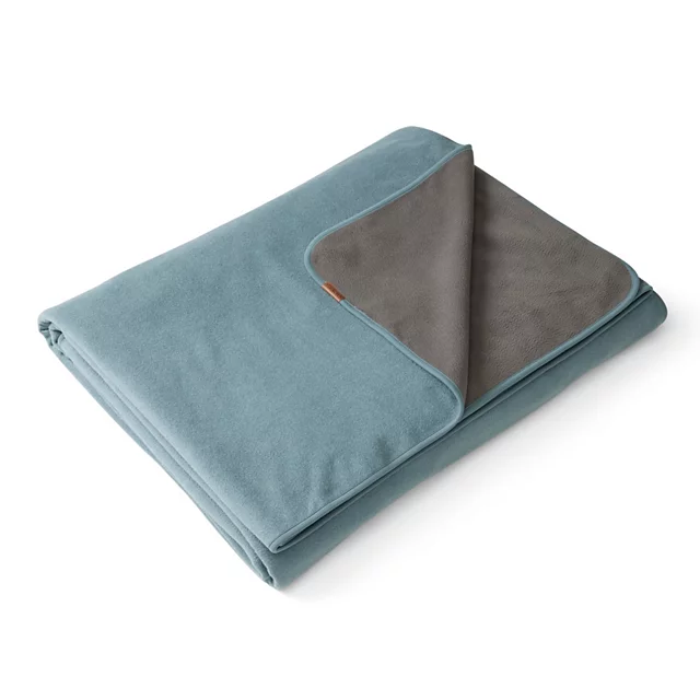 orvis Waterproof Fleece Bed Coverlet BLUE