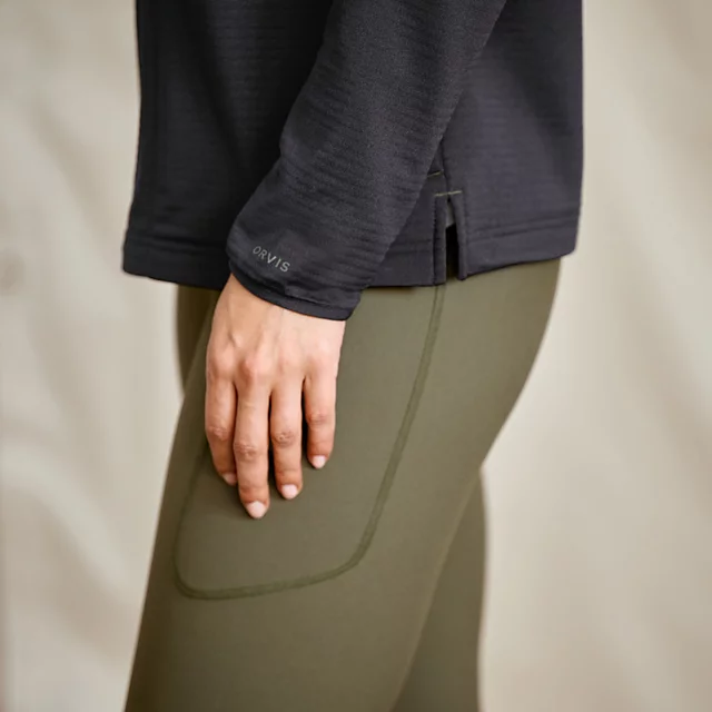 Orvis Women’s Horseshoe Hills Fleece 1/2-Zip BLACK