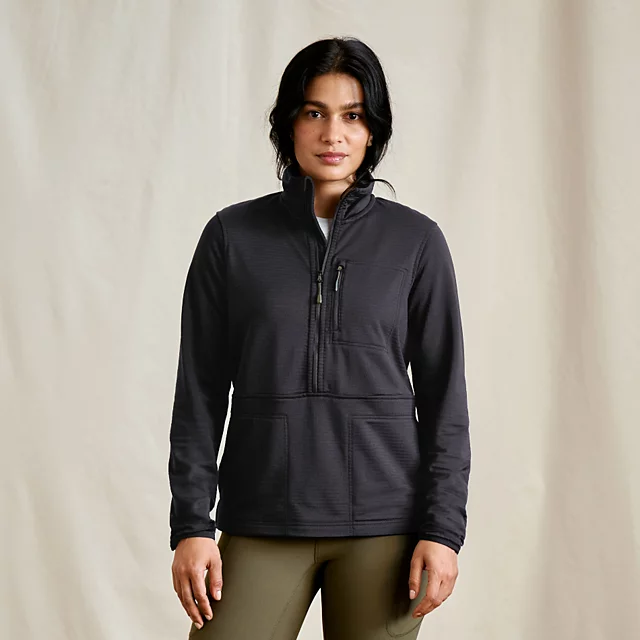 orvis Women’s Horseshoe Hills Fleece 1/2-Zip BLACK