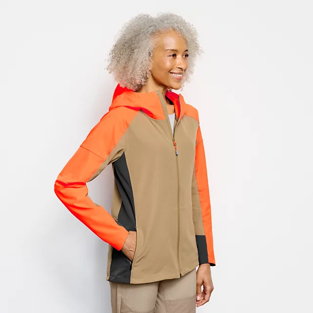 Orvis Women’s PRO LT Softshell Hoodie BLAZE ORANGE