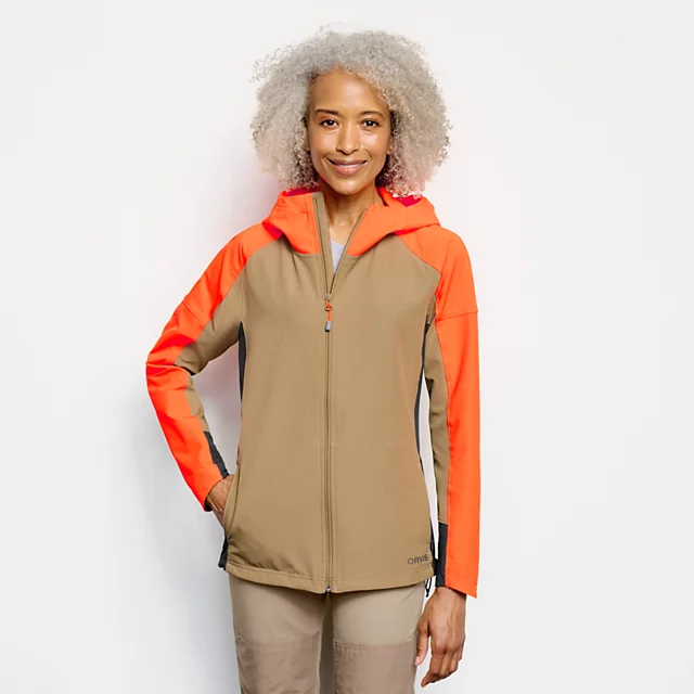 orvis Women’s PRO LT Softshell Hoodie BLAZE ORANGE