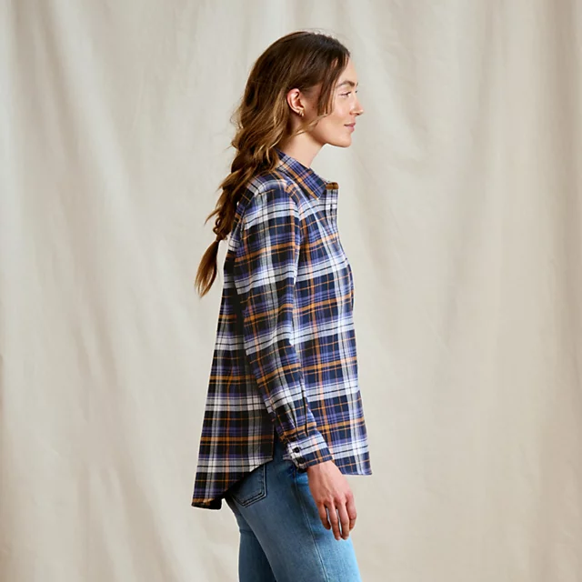 Orvis Perfect Flannel Boyfriend Shirt MOUNTAIN DUSK PLAID