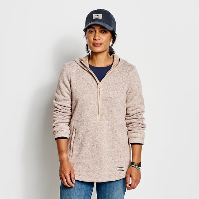 Orvis R65™ Hooded Sweater Fleece 1/2-Zip NEUTRAL MIX